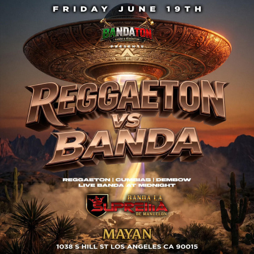 REGGAETON VS BANDA PARTY - Flyer