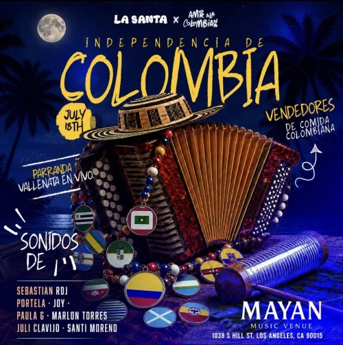 La Santa x Amor A La Colombiana Present, Un Sancocho x La Independencia - Flyer