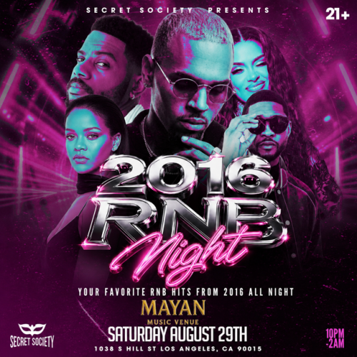 2016 R&B Night - Flyer