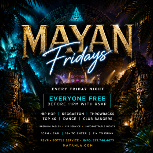 Mayan Fridays - Flyer