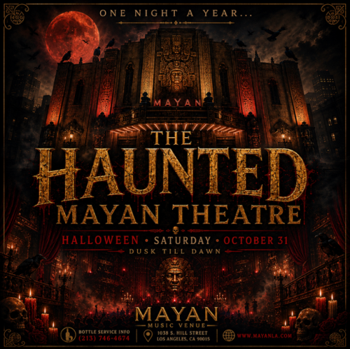 THE HAUNTED MAYAN THEATRE - Flyer