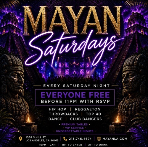 Mayan Saturdays - Flyer