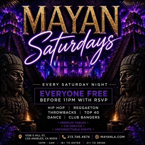 Mayan Saturdays - Flyer