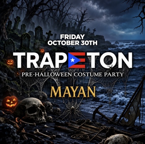 Haunted MAYAN Trapeton Party - Flyer