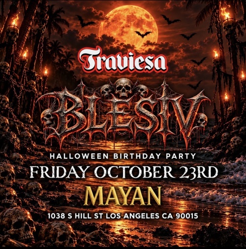 Haunted MAYAN Traviesa Party - Flyer