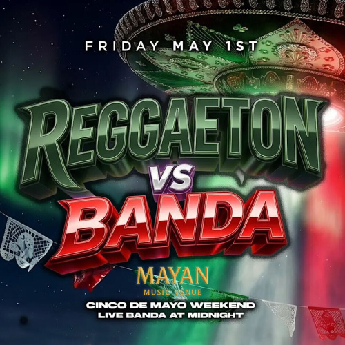 REGGAETON VS BANDA PARTY - Flyer