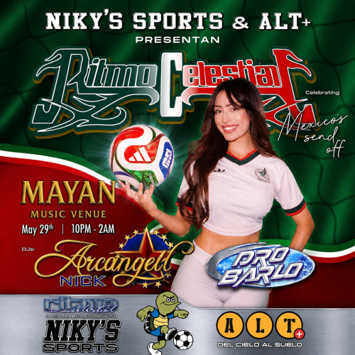 RITMO CELESTIAL X NIKY'S SPORT PRESENT MEXICO JERSEY TAKEOVER - Flyer
