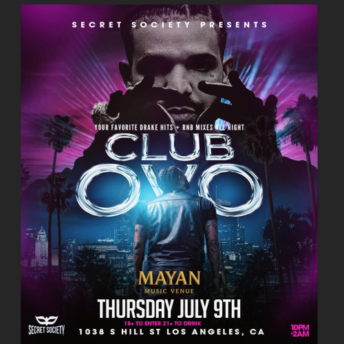 CLUB OVO - DRAKE NIGHT - Flyer