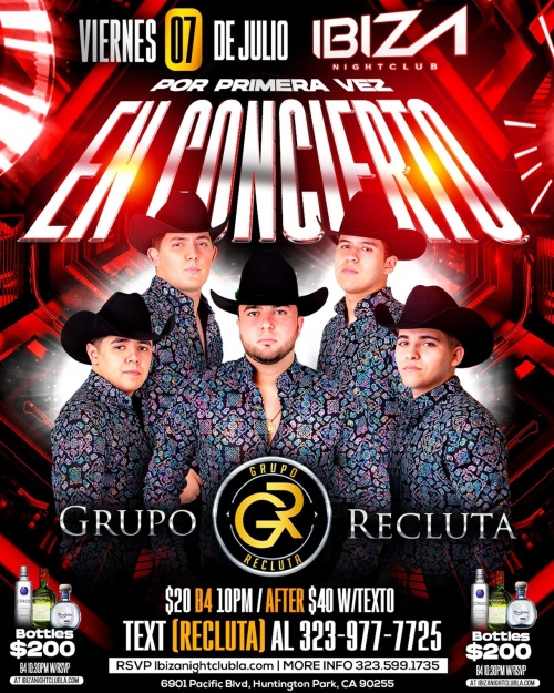GRUPO RECLUTA - Ibiza Nightclub LA