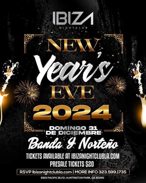 New Year's Eve 2024 - Ibiza Nightclub LA