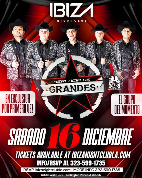 Herencia de Grandes - Ibiza Nightclub LA