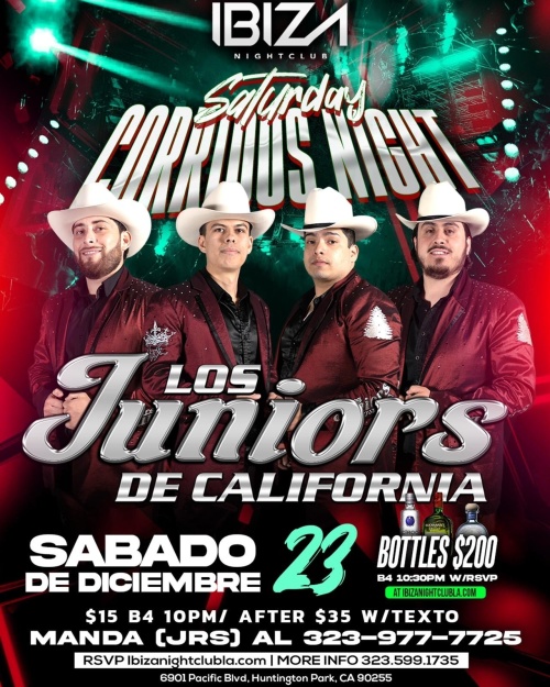 Los Juniors de California - Ibiza Nightclub LA