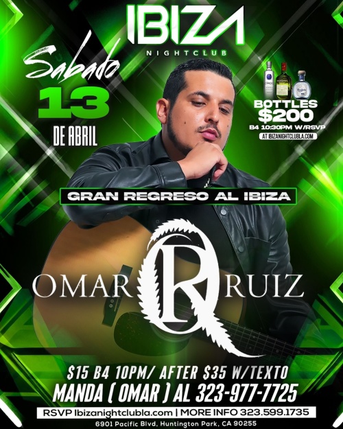 Omar Ruiz - Ibiza Nightclub LA