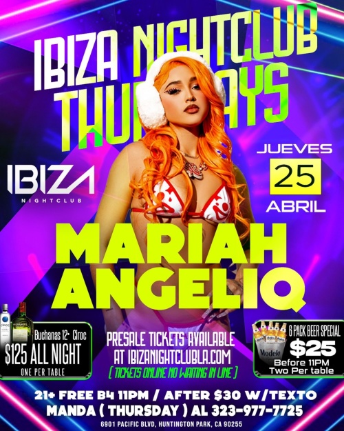 Mariah Angeliq - Ibiza Nightclub LA