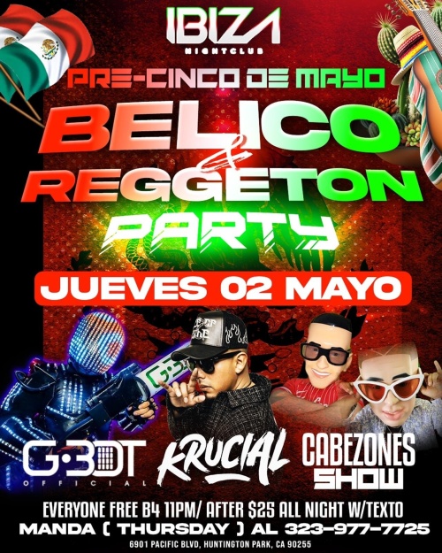 Belico & Reggaeton Party! - Ibiza Nightclub LA