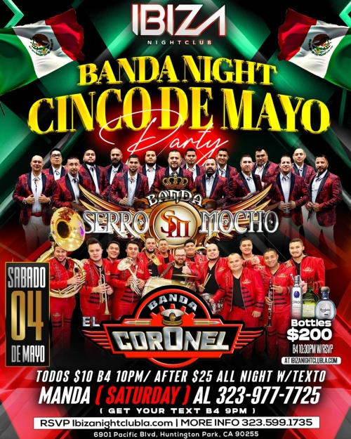 Banda Night Cinco de Mayo - Ibiza Nightclub LA