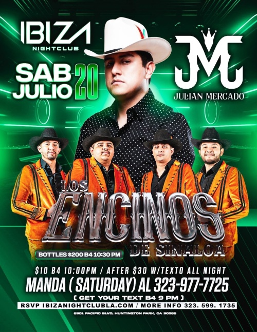 Los Encinos de Sinaloa - Ibiza Nightclub LA