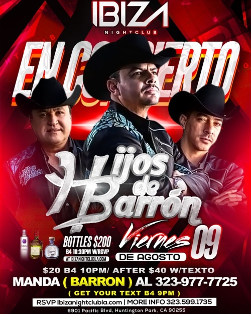 Hijos de Barron - Ibiza Nightclub LA