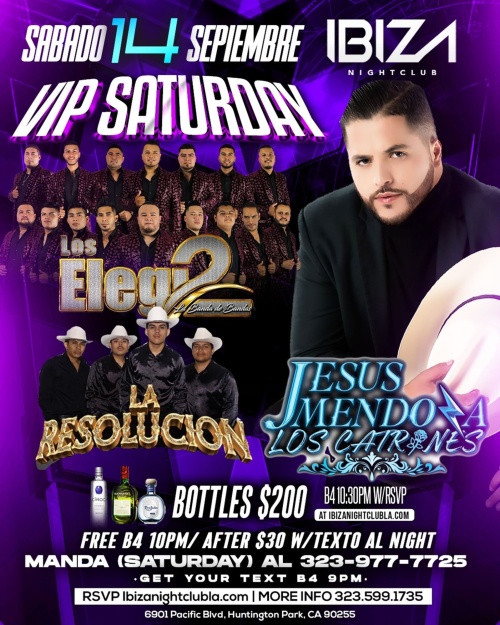 Jesus Mendoza, la resolucion, Los Elegi2 - Ibiza Nightclub LA