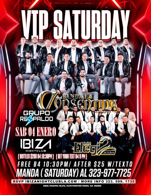 Banda la Consentida, Elegi 2 - Ibiza Nightclub LA