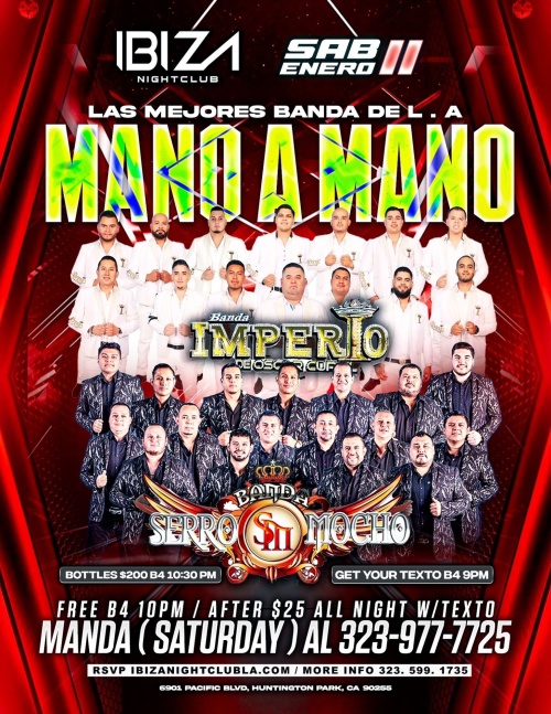 Banada Imperio y Banda Serro Mocho - Ibiza Nightclub LA