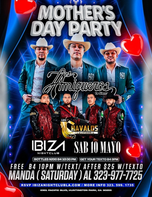 Los Amigueros y Los Chavalos - Ibiza Nightclub LA