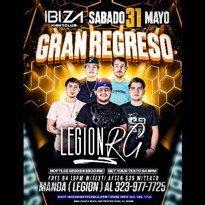 Legion Rg, Saturday, May 31st, 2025