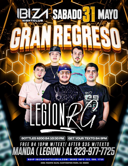 Legion Rg - Ibiza Nightclub LA