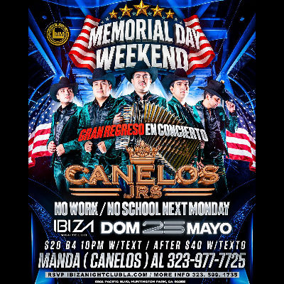 Canelos Jrs, Sunday, May 25th, 2025