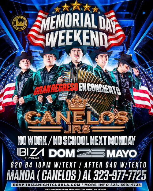 Canelos Jrs - Ibiza Nightclub LA
