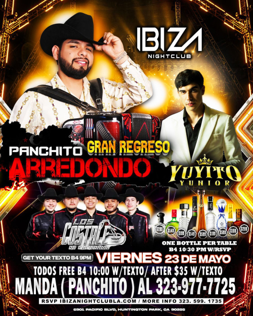 Panchito Arredondo - Ibiza Nightclub LA
