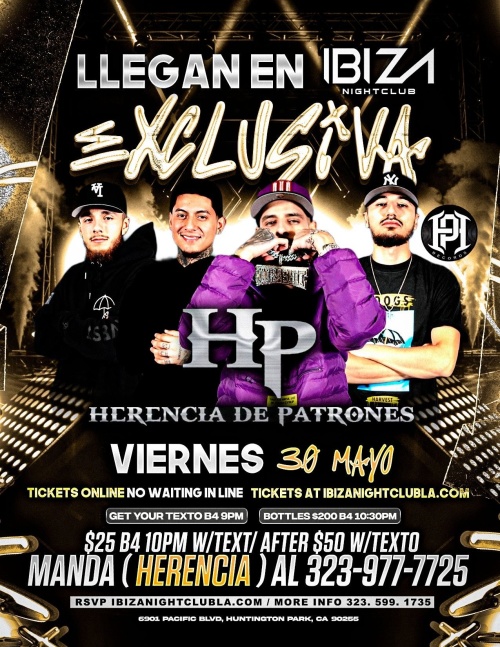 Herencia de Patrones - Ibiza Nightclub LA