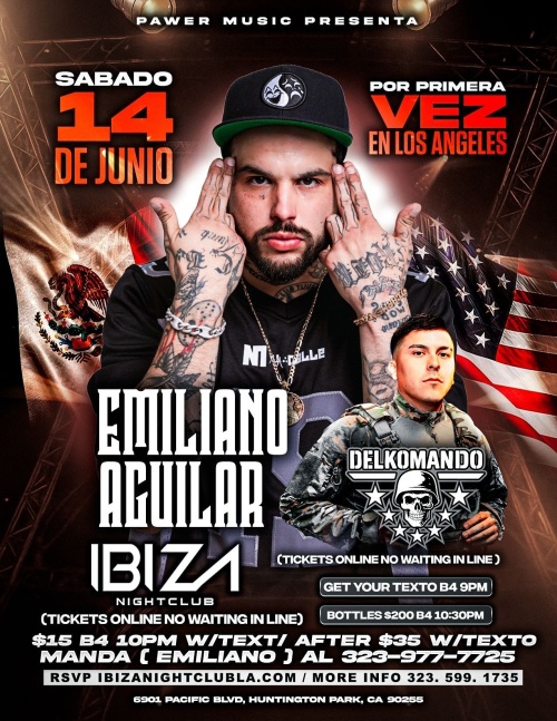 Emiliano Aguilar,  DelKomando - Ibiza Nightclub LA