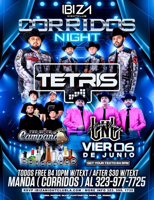 Tetris, Campana, LNL - Ibiza Nightclub LA