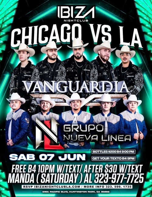 Vanguardia, Nueva Linea - Ibiza Nightclub LA