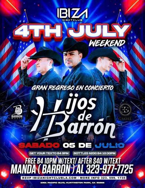Hijos de Barron - Ibiza Nightclub LA