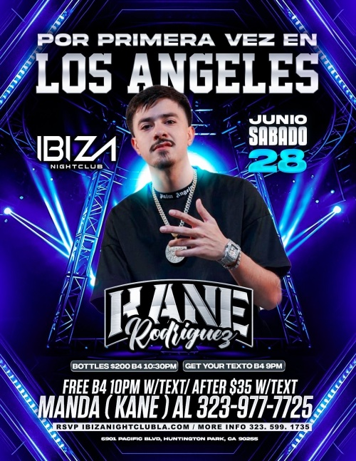 Kane Rodriguez - Ibiza Nightclub LA