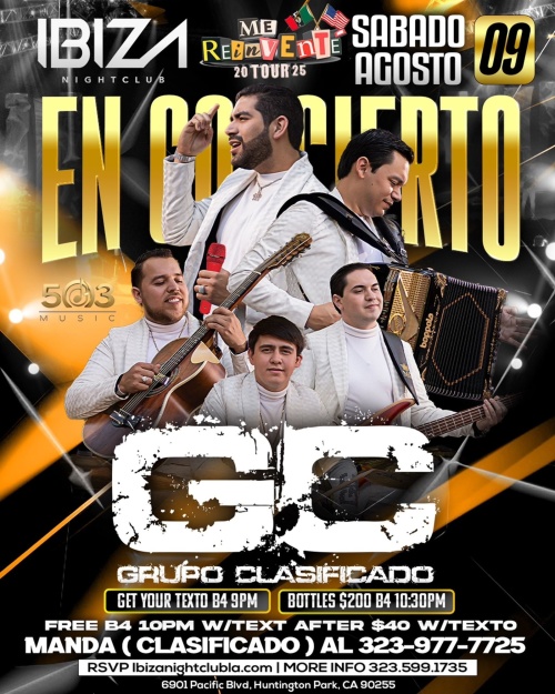 Grupo Clasificado - Ibiza Nightclub LA