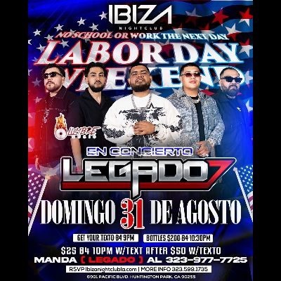 Legado 7, Sunday, August 31st, 2025