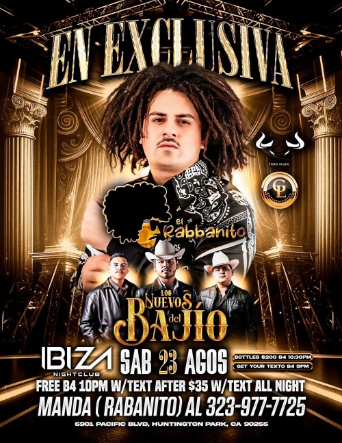 El Rabbanito y Los Nuevos del Bajio - Ibiza Nightclub LA