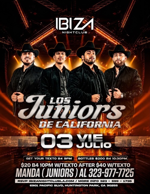 Los Juniors de California - Ibiza Nightclub LA