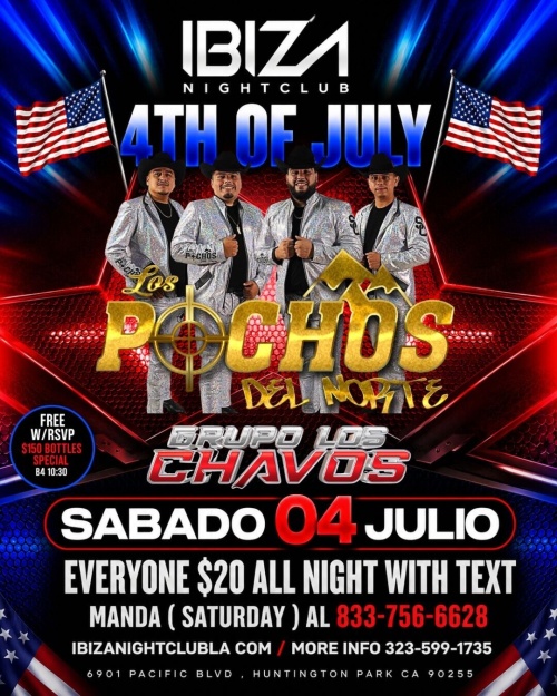 Los Pochos y Grupo Los Chavos - Ibiza Nightclub LA