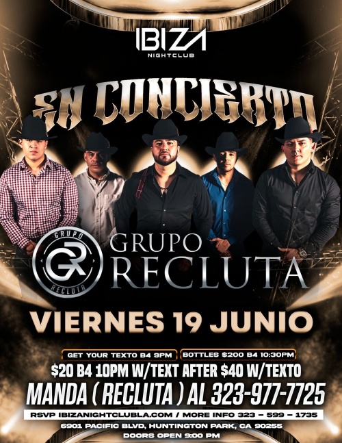 Grupo Recluta - Ibiza Nightclub LA