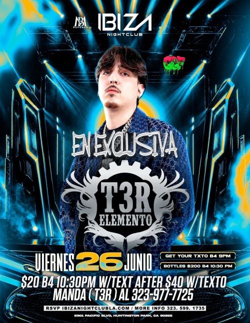 T3R Elemento - Ibiza Nightclub LA
