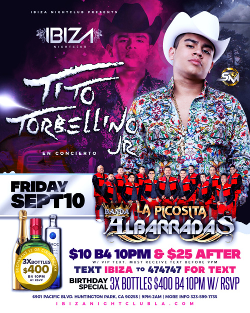 Tito Torbelino Jr - Ibiza Nightclub LA