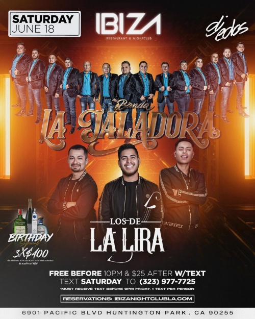 BANDA LA JALADORA - LOS DE LIRA - Ibiza Nightclub LA