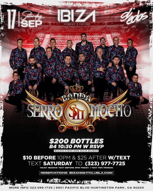 BANDA SERRO MOCHO - Ibiza Nightclub LA