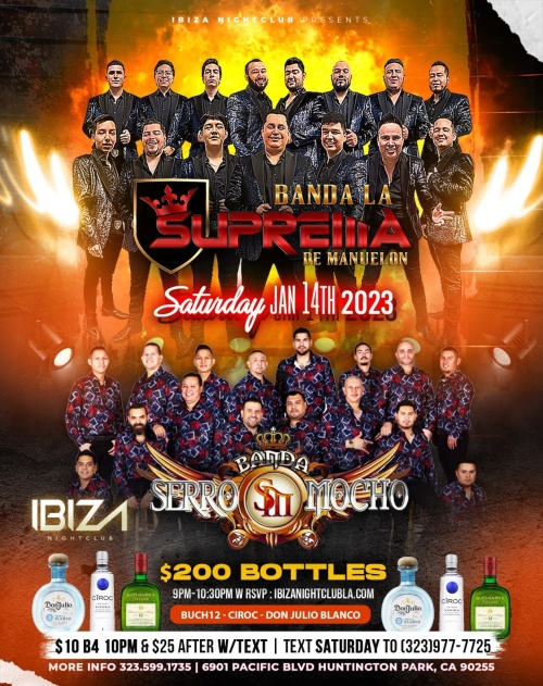 BANDA LA SUPREMA - BANDA SERRO MOCHO - Ibiza Nightclub LA