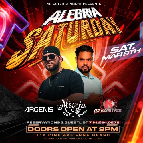 Alegria Saturday - Alegria Cocina Latina