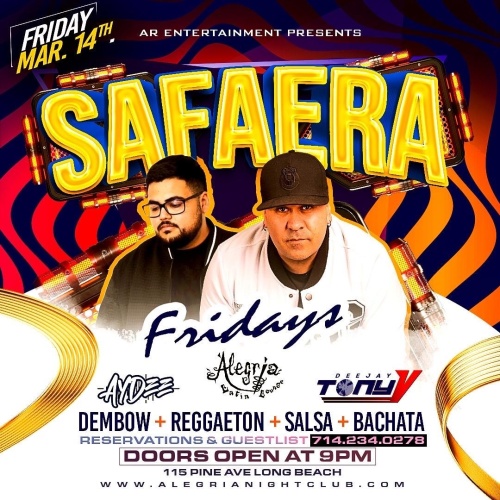 Safaera Friday - Alegria Cocina Latina